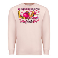 In October We Wear Pink Teacher Premium Sweatshirt | Teevron