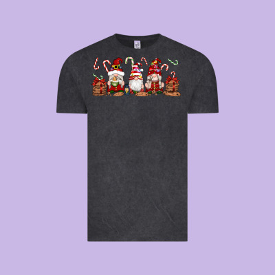 Christmas Gnomes Vintage Tee Designed By Artiststas