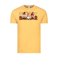 Vintage Mustard Christmas Gnomes Vintage Tee - Artiststas