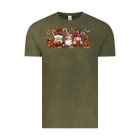 Vintage Olive Christmas Gnomes Vintage Tee - Artiststas