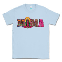 Dusty Blue mama our lady of guadalupe Classic Tee - Artiststas