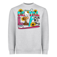 Heather Grey dental life Heavyweight Sweatshirt - Artiststas