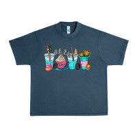 Midnight Navy race day coffe cup Urban Heavy Tee - AdoDesignShop