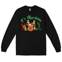 Black it's christmas y'all reindeer Long Sleeve Tee - Jasminsmagicworld