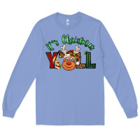 Colony Blue it's christmas y'all reindeer Long Sleeve Tee - Jasminsmagicworld