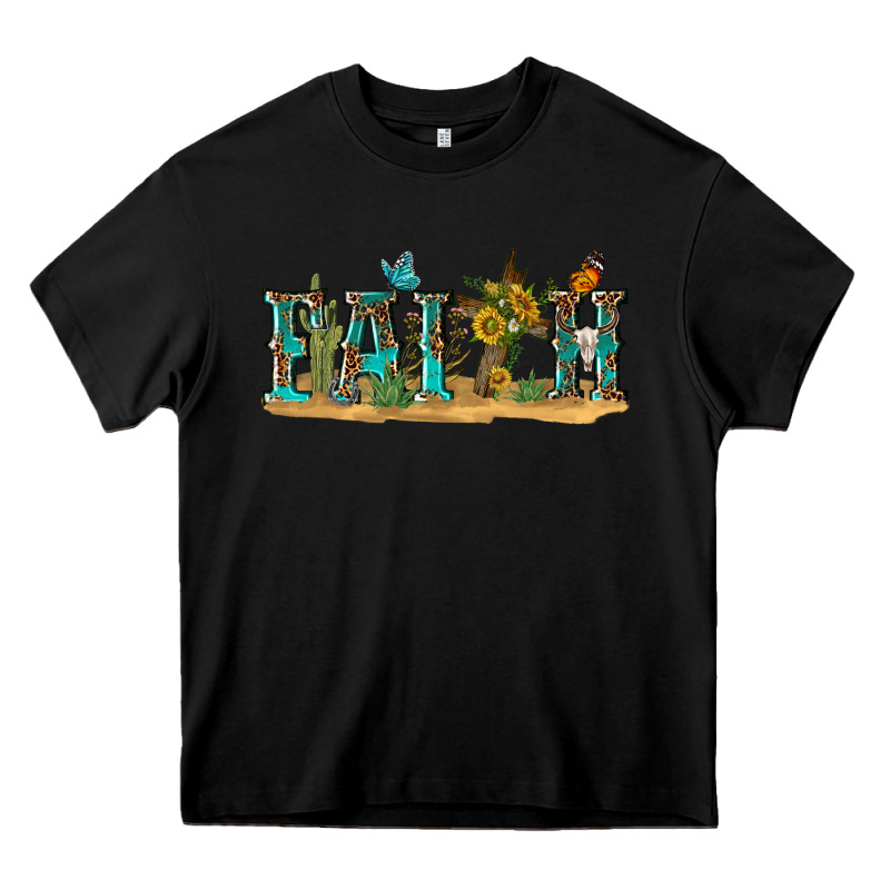 Western Faith Heavy Core Tee by texasbilliewilder | Teevron