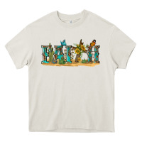 Cream western faith Heavy Core Tee - texasbilliewilder