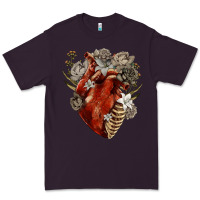 Plum Flower anatomical heart Premium Tee - RanaPortraitStore