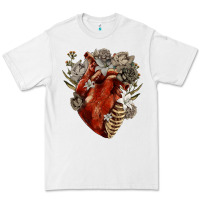 White Flower anatomical heart Premium Tee - RanaPortraitStore