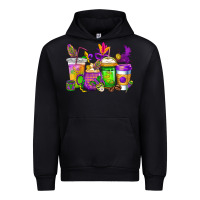 Mardi Gras Coffee Cups Cowgirl Urban Hoodie | Teevron