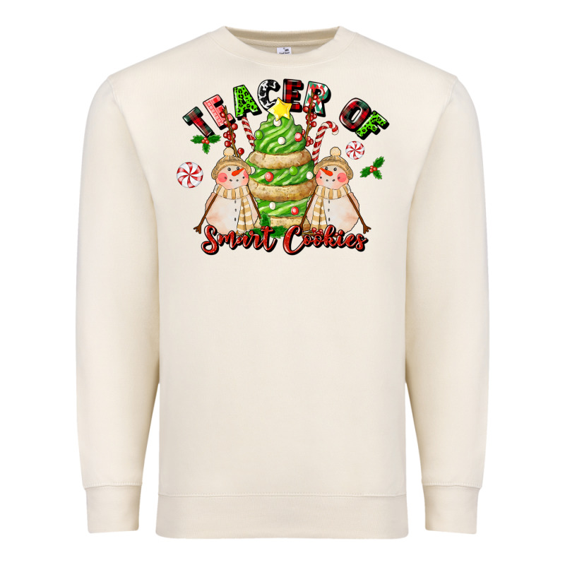 Teacher Of Smart Cookies Premium Sweatshirt by LillyAllenDesigns | Teevron