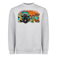 Heather Grey love black angus indian headdress Heavyweight Sweatshirt - JahusDesignShop