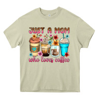 Mossy just a mom who loves coffee Heavy Core Tee - Zillion Design Studio