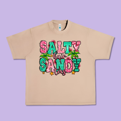 Salty Hair Sandy Toes Urban Heavy Tee Designed By Jasminsmagicworld