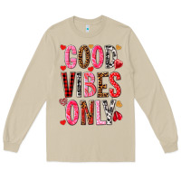 Mushroom good vibes only Long Sleeve Tee - NancyCooperArtShop