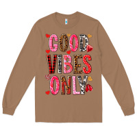 Toasted Coconut good vibes only Long Sleeve Tee - NancyCooperArtShop