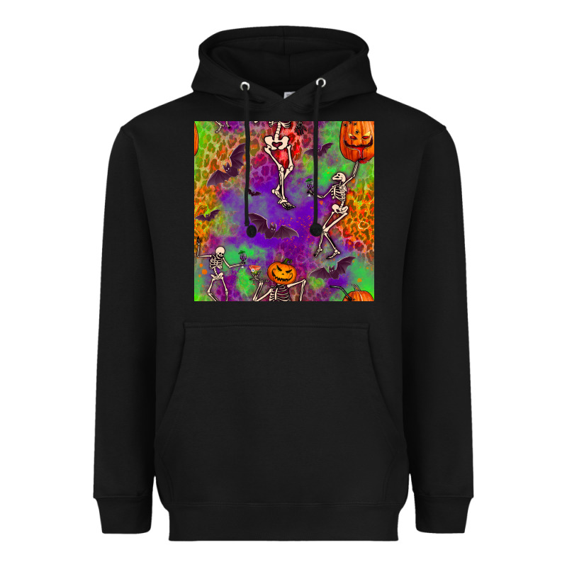 Halloween Party Seamless Pattern Heavyweight Hoodie by BundleAndBundleShop | Teevron
