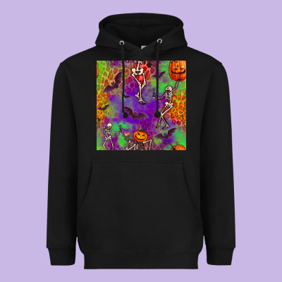 Halloween Party Seamless Pattern Heavyweight Hoodie Designed By Bundleandbundleshop