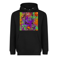 Black halloween party seamless pattern Heavyweight Hoodie - BundleAndBundleShop