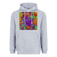 Heather Grey halloween party seamless pattern Heavyweight Hoodie - BundleAndBundleShop