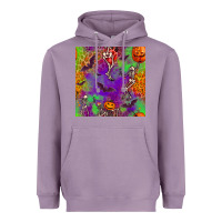 Lavender halloween party seamless pattern Heavyweight Hoodie - BundleAndBundleShop