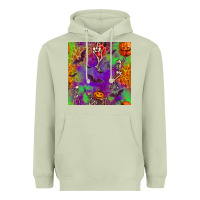 Matcha halloween party seamless pattern Heavyweight Hoodie - BundleAndBundleShop