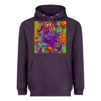 Plum halloween party seamless pattern Heavyweight Hoodie - BundleAndBundleShop