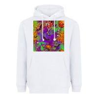White halloween party seamless pattern Heavyweight Hoodie - BundleAndBundleShop