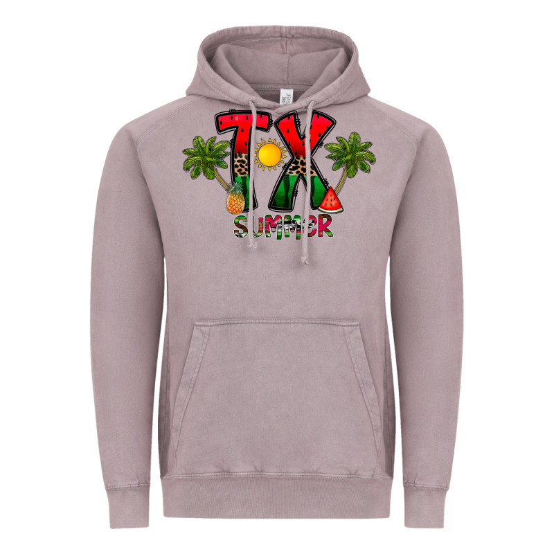 Texas Summer Vintage Hoodie by CowhideDigitalArt | Teevron