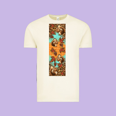 Autumn Squirrel Vintage Tee Designed By Bundleandbundleshop