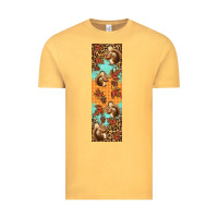 Vintage Mustard autumn squirrel Vintage Tee - BundleAndBundleShop