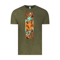 Vintage Olive autumn squirrel Vintage Tee - BundleAndBundleShop
