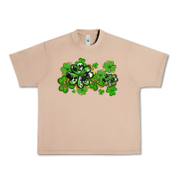 Burro cowhide and leopard shamrocks Urban Heavy Tee - AdoDesignShop
