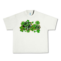 Pistachio cowhide and leopard shamrocks Urban Heavy Tee - AdoDesignShop