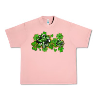 Salmon cowhide and leopard shamrocks Urban Heavy Tee - AdoDesignShop