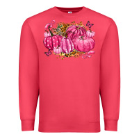 Cardinal breast cancer awareness pink pumpkins Premium Sweatshirt - LillyAllenDesigns
