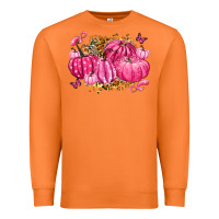 Carrot breast cancer awareness pink pumpkins Premium Sweatshirt - LillyAllenDesigns