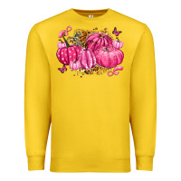 Lemon breast cancer awareness pink pumpkins Premium Sweatshirt - LillyAllenDesigns