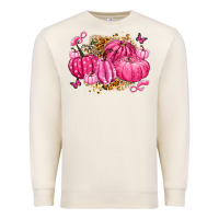 Sandshell breast cancer awareness pink pumpkins Premium Sweatshirt - LillyAllenDesigns
