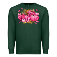 Sports Green breast cancer awareness pink pumpkins Premium Sweatshirt - LillyAllenDesigns