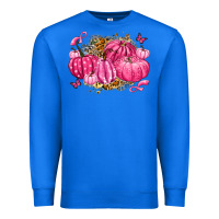 True Royal breast cancer awareness pink pumpkins Premium Sweatshirt - LillyAllenDesigns