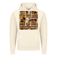 Vintage Artic western hereford cattle seamless pattern Vintage Hoodie - HRA Design Shop
