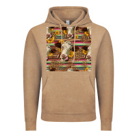 Vintage Coffee western hereford cattle seamless pattern Vintage Hoodie - HRA Design Shop