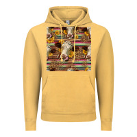 Vintage Mustard western hereford cattle seamless pattern Vintage Hoodie - HRA Design Shop