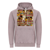 Vintage Zinc western hereford cattle seamless pattern Vintage Hoodie - HRA Design Shop