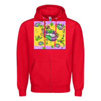 Red mardi gras lips Zipper Hoodie - MaliasSmallBusiness