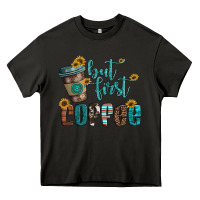 Asphalt but first coffee Heavy Core Tee - Artiststas