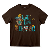 Chocolate Brown but first coffee Heavy Core Tee - Artiststas