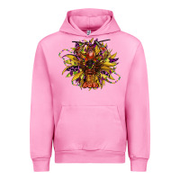 Fuchsia Pink mardi gras sunflower Urban Hoodie - CowGirlArtShop
