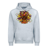 Heather Grey mardi gras sunflower Urban Hoodie - CowGirlArtShop